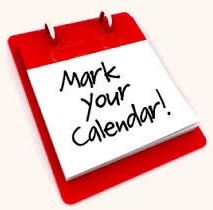Image stating mark your calendar