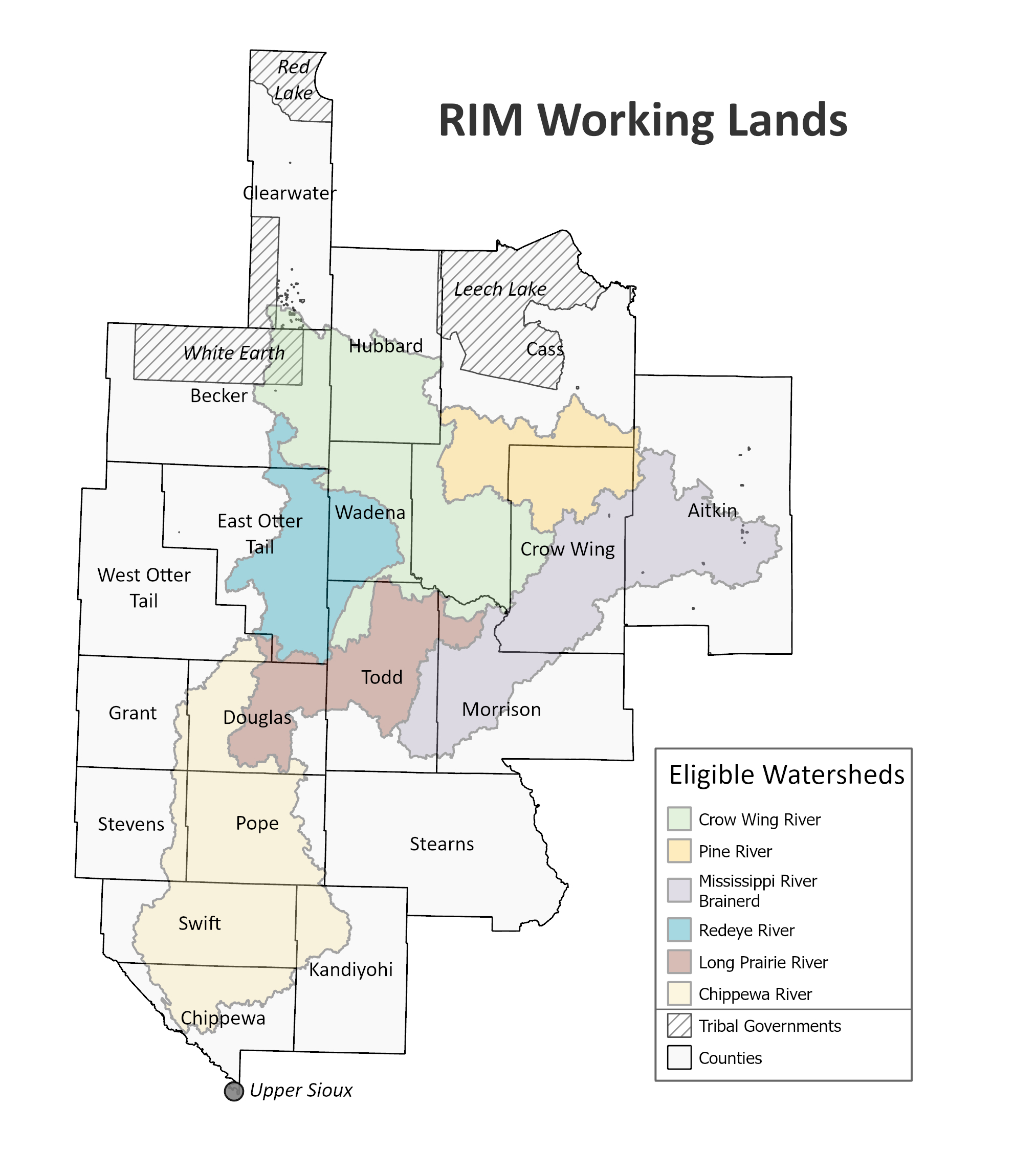 RIM Working Lands easement program eligible area