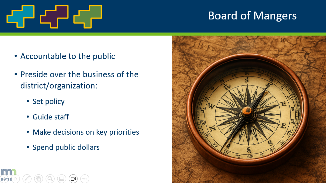 a screen shot from a video showing a compass and some text