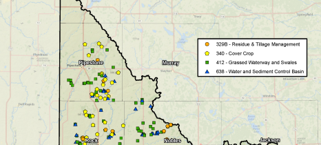 map of WBIF projects