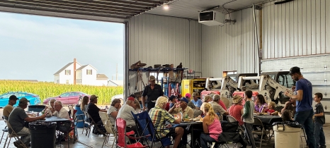 group of people inside