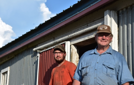 portrait of dairy farm owners