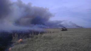 Prescribed burn of grassland