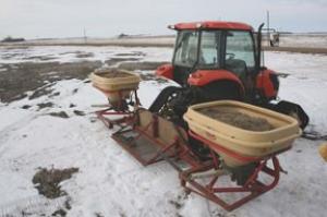 Image of Vegetation Establishment and Maintenance Prairie Establishment Snow Seeding