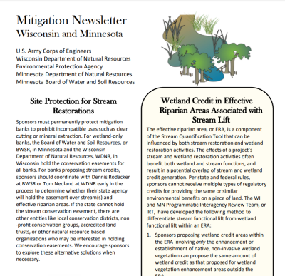 A screenshot of the Mitigation newsletter